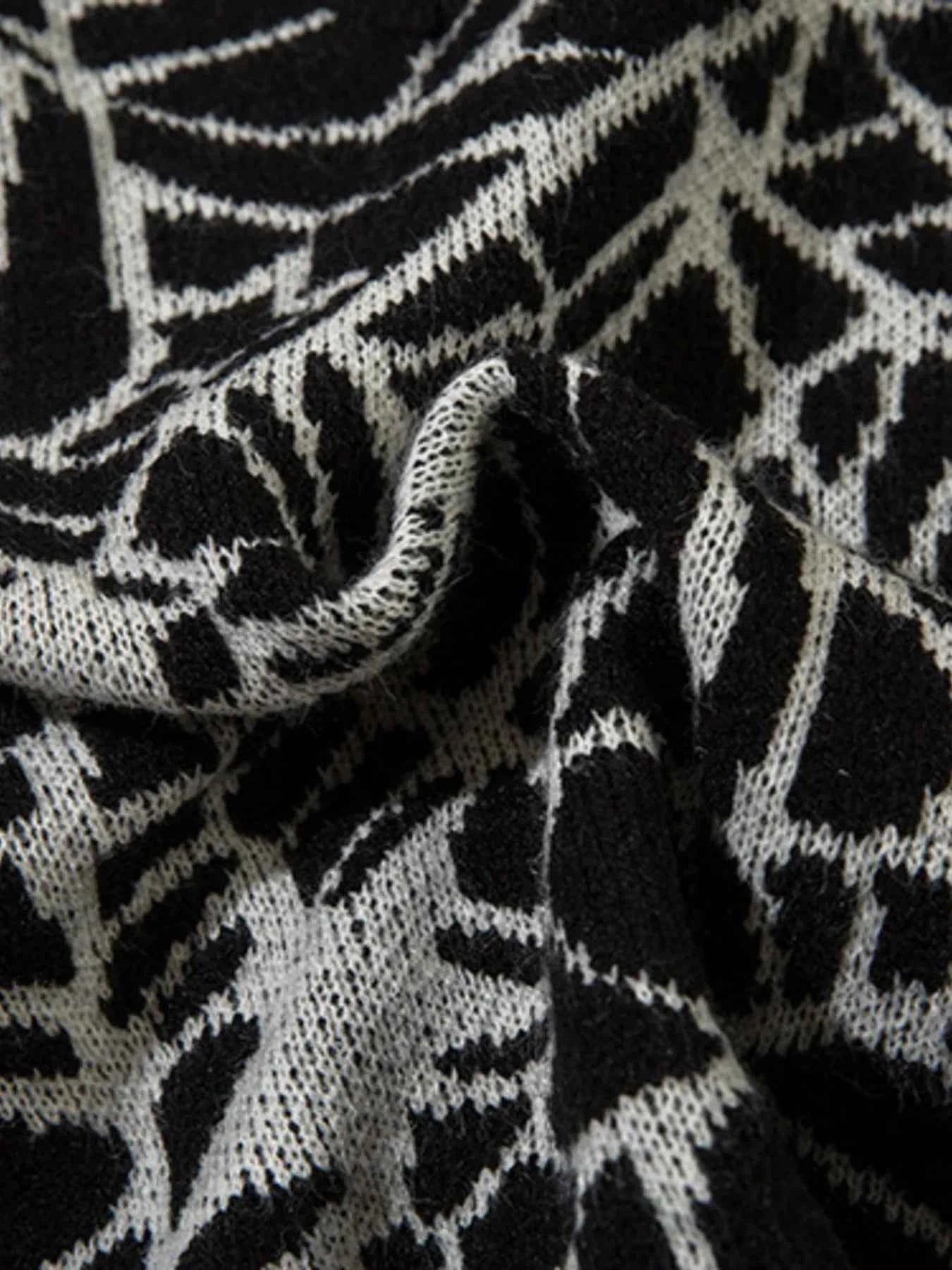 Men's Spider Web V-Neck Sweater Vest